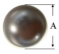 Metal Ball Knob Line Drawing